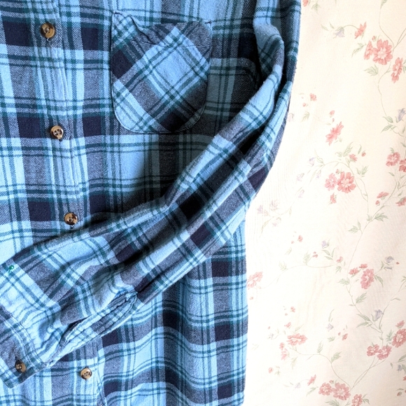 Plaid flannel shirt, 100% cotton - Picture 2 of 4